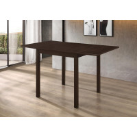 Coaster Furniture 190821 Kelso Rectangular Dining Table with Drop Leaf Cappuccino